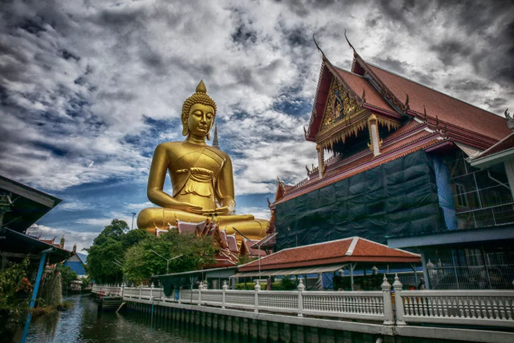 Wat Pak Nam Temple's Giant Buddha