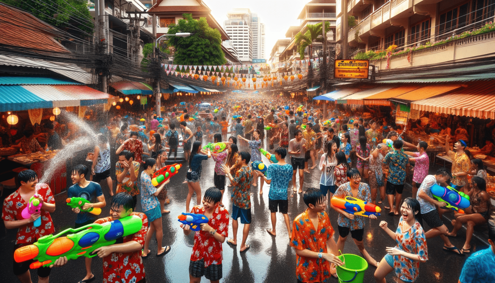 Songkran Festival parties in Thailand