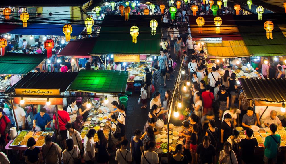 vibrant night markets in bangkok